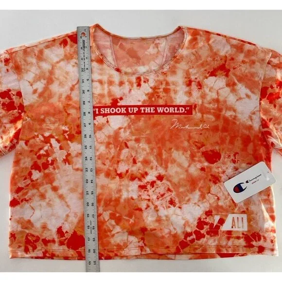 NWT Women’s Champion I Shook Up the World  Muhammad Ali Shirt Workout Cropped XL - Picture 11 of 12